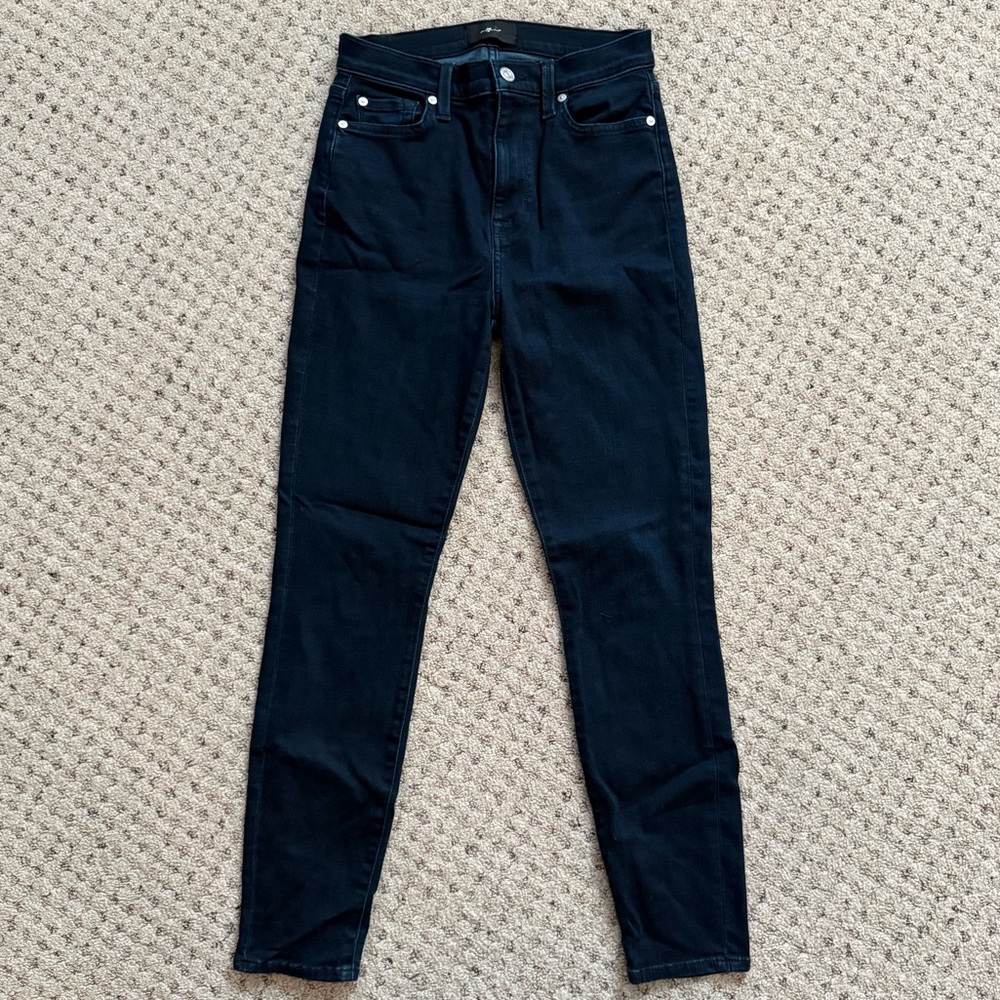 7 For All Mankind the high waist ankle skinny jeans